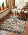 Desert Modern Eco Rug Series Collection Area Rug -  Navajo Rectangle Khaki Gray  lifestyle 7