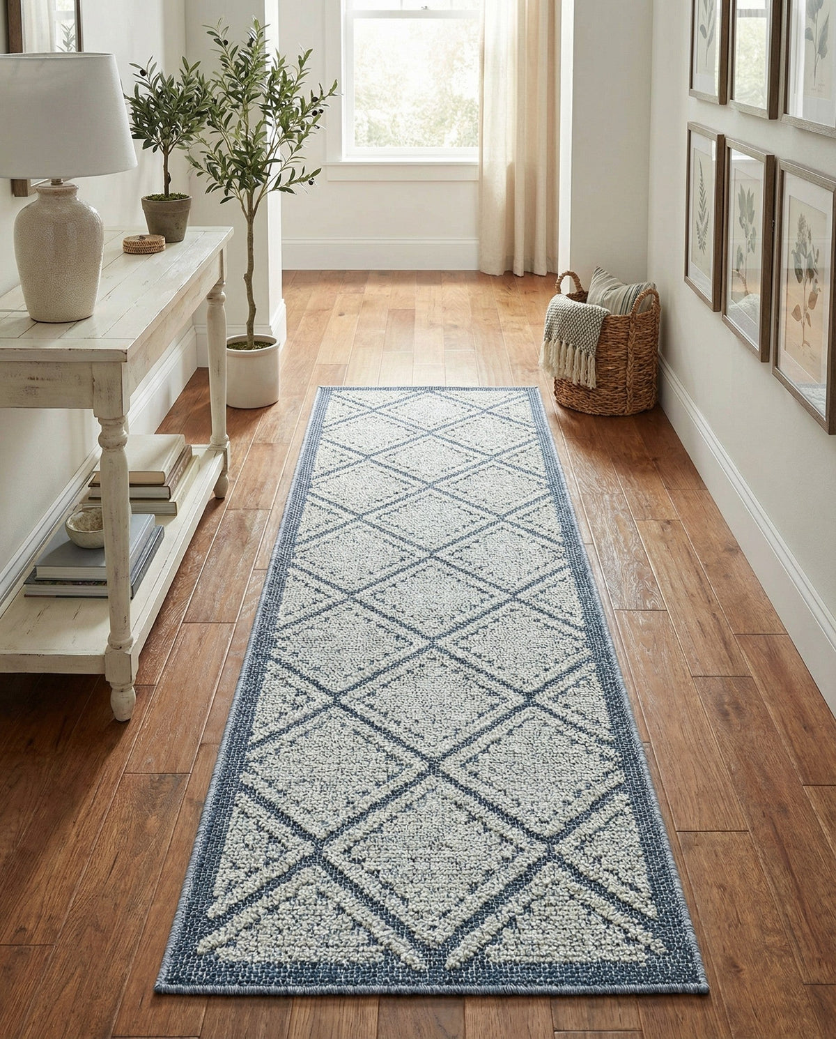 Savannah Pergola Collection Area Rug -  Eden Runner Navy Blue  lifestyle 161