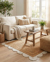 Serenity Braided Jute Collection Area Rug - Seaside Rectangle Natural and Ivory  lifestyle 7
