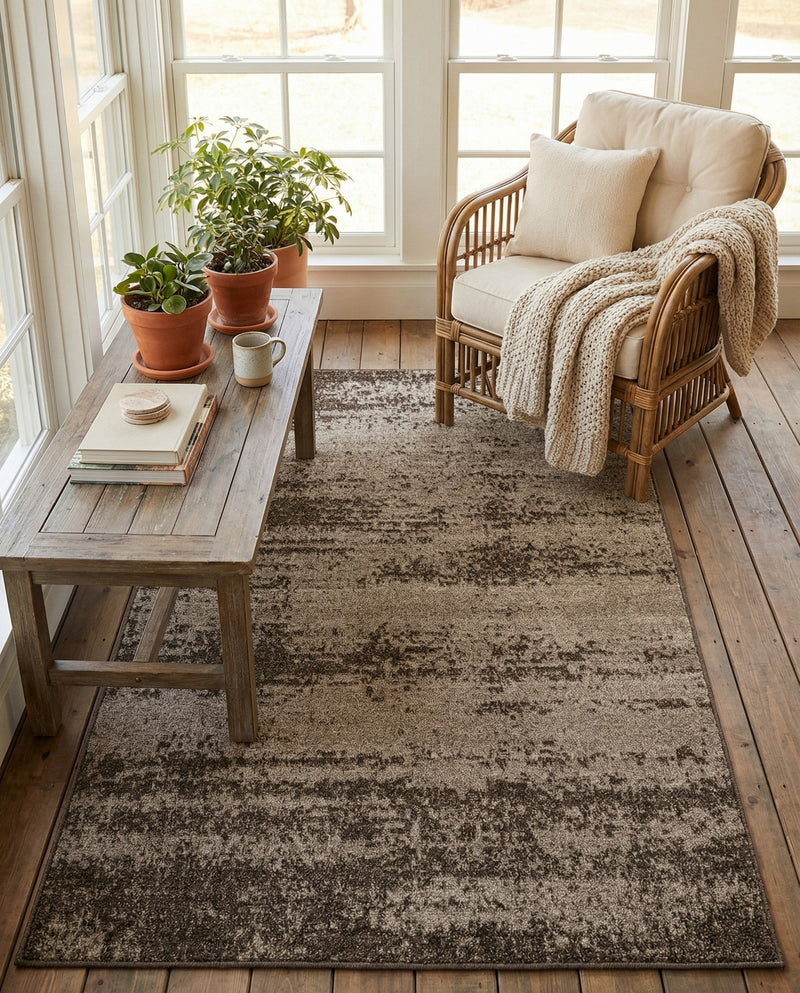 Studio Haven Collection Area Rug -  Gallery (Brown) Rectangle Brown  lifestyle 30