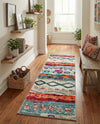 Colorburst Oasis Collection Area Rug -  Lagoon Runner Multi  lifestyle 75