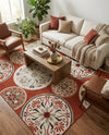 Urban Terrace Collection Area Rug -  Deck Rectangle Terracotta  lifestyle 30