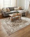 Riviera Elegance Collection Area Rug -  Menton (Beige) Rectangle Beige  lifestyle 28