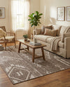 Desert Nomad Terrace Collection Area Rug - Sahara (Brown) Rectangle Brown  lifestyle 6