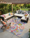 Urban Terrace Collection Area Rug -  Plaza Rectangle Multi  lifestyle 7