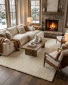 Wellington Luxe Shag Collection Area Rug - Kapiti Rectangle Moroccan Ivory  lifestyle 12