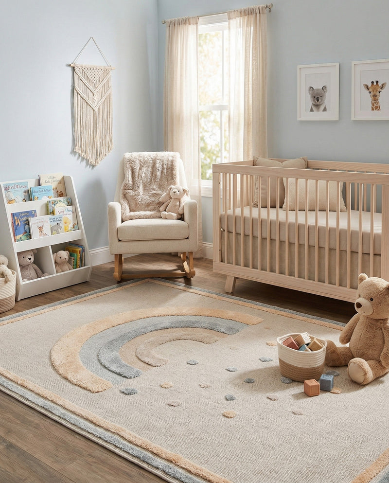 Wonder Tykes Collection Area Rug -  Frolicfield Rectangle Multi  lifestyle 12