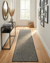 Urban Terrace Collection Area Rug -  Astoria (Black and White) Runner Black and White  lifestyle 74