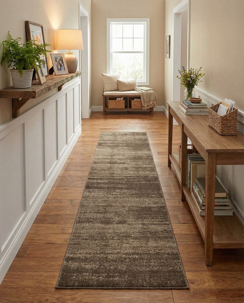 Studio Haven Collection Area Rug -  Gallery (Brown) Runner Brown  lifestyle 70