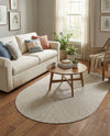 Urban Oasis Rugs Collection Area Rug -  Rooftop (Light Gray) Oval Light Gray  lifestyle 42