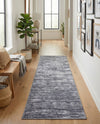 Sahara Essence Collection Area Rug - Oasis (Gray) Runner Gray  lifestyle 36