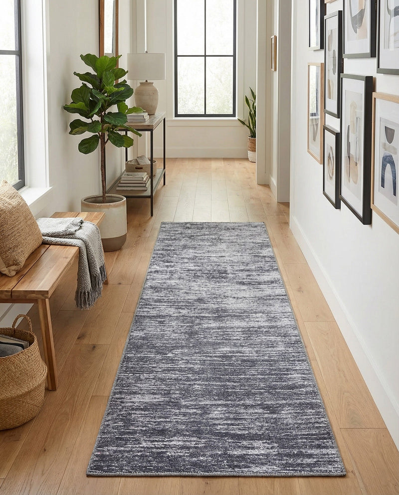 Sahara Essence Collection Area Rug - Oasis (Gray) Runner Gray  lifestyle 36