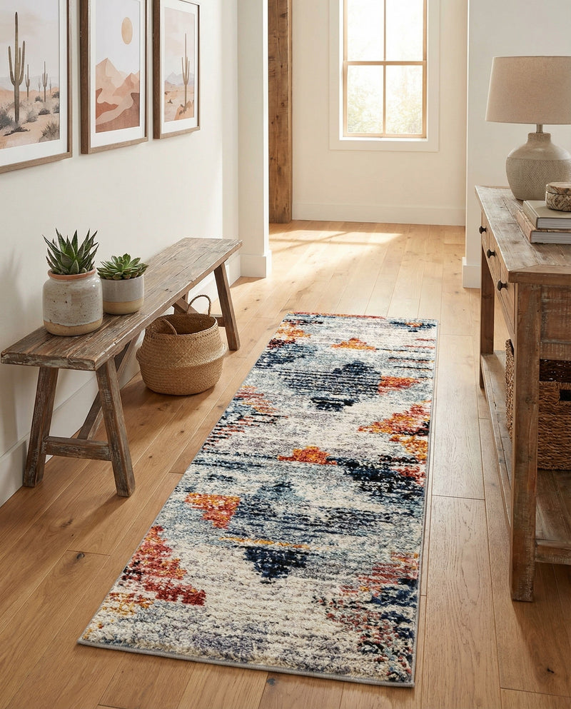 Santa Fe Trails Collection Area Rug -  Arroyo Runner Multi  lifestyle 50