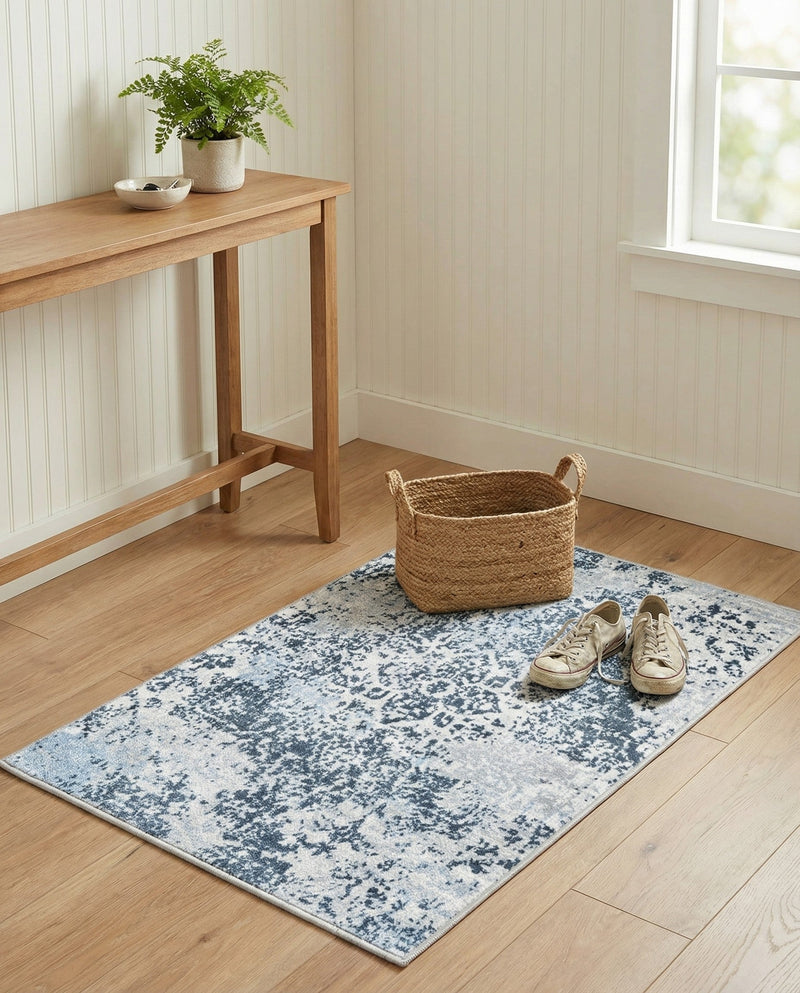 Aegean Elegance Washables Collection Area Rug -  Serifos Rectangle Navy Blue  lifestyle 16