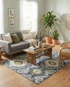 Urban Terrace Collection Area Rug -  Vista Rectangle Blue  lifestyle 5