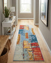 Urban Terrace Collection Area Rug -  Arbour Runner Multi  lifestyle 57