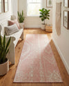 Desert Nomad Terrace Collection Area Rug - Sahara (Pink) Runner Pink  lifestyle 46