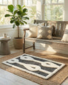 Monochrome Collection Area Rug -  Marble Rectangle Gray  lifestyle 15
