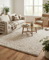 Eternal Plush Oasis Collection Area Rug -  Tranquility (Linen) Rectangle Linen  lifestyle 7