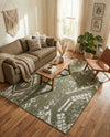 Desert Nomad Terrace Collection Area Rug - Sahara (Green) Rectangle Green  lifestyle 25