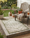 Tribal Terrace Treasures Collection Area Rug - Mayan Marina (Green) Rectangle Green  lifestyle 29