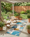 Urban Terrace Collection Area Rug -  Loggia Runner Multi  lifestyle 35