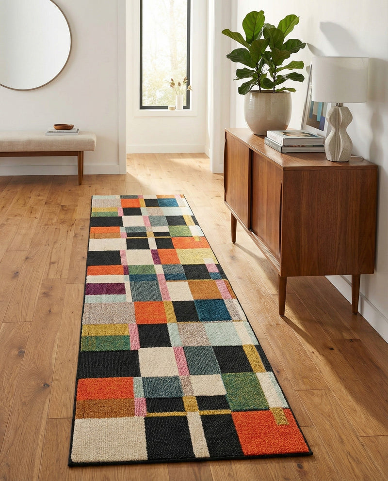 Outdoor Marrakesh Collection Area Rug -  Tangier Runner Multi  lifestyle 45