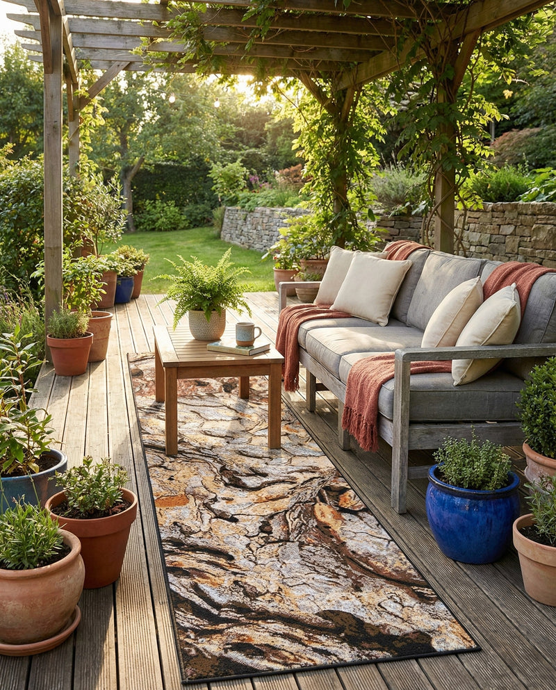 Urban Terrace Collection Area Rug -  Horizon Runner Multi  lifestyle 69