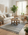 Sustainable Nomad Terrace Collection Area Rug - Reef Rectangle Cool Gray  lifestyle 35