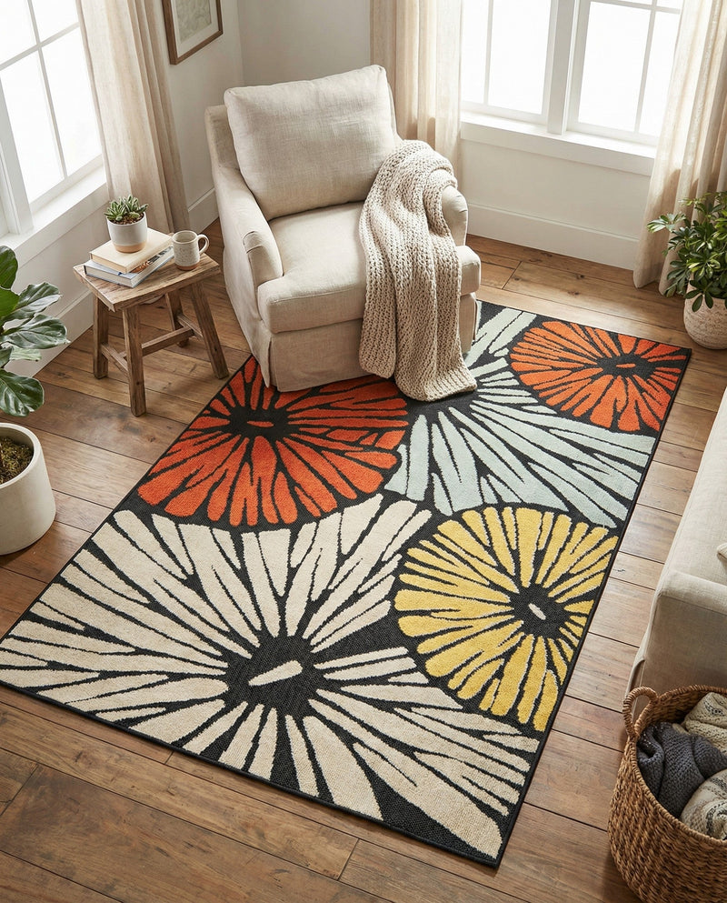 Outdoor Marrakesh Collection Area Rug -  Tetouan Rectangle Multi  lifestyle 15