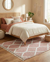 Sahara Chic Collection Area Rug -  Tuareg Rectangle Pink  lifestyle 42