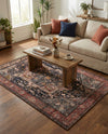 Casablanca Tapestry Collection Area Rug - Fes Rectangle Muted Rust  lifestyle 42