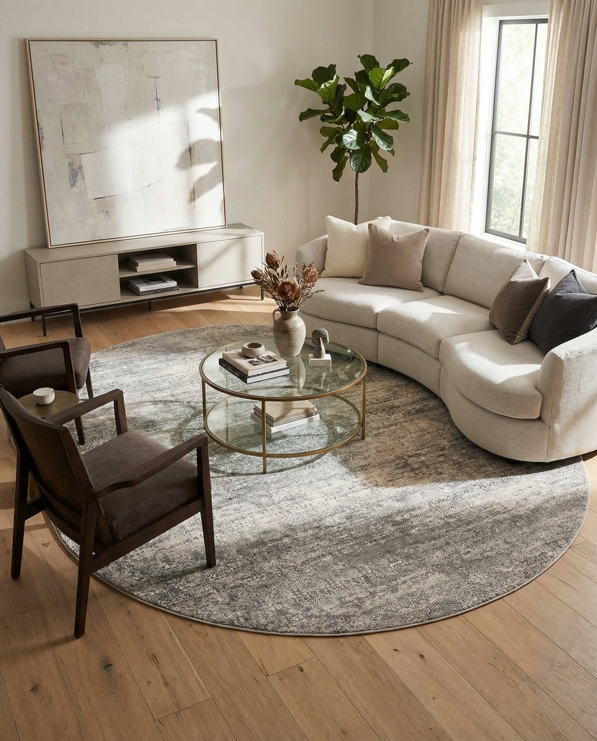 Bloomsbury Elegance Collection Area Rug -  Pimlico Oval Gray  lifestyle 115