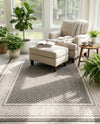 Soho Elegance Collection Area Rug -  Mercer (Gray) Rectangle Gray  lifestyle 10