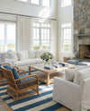 Martha's Vineyard Blueprints Collection Area Rug - Edgartown Rectangle Sky blue  lifestyle 57