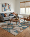 Dresden Elegance Collection Area Rug - Meissen Rectangle Blue  lifestyle 16