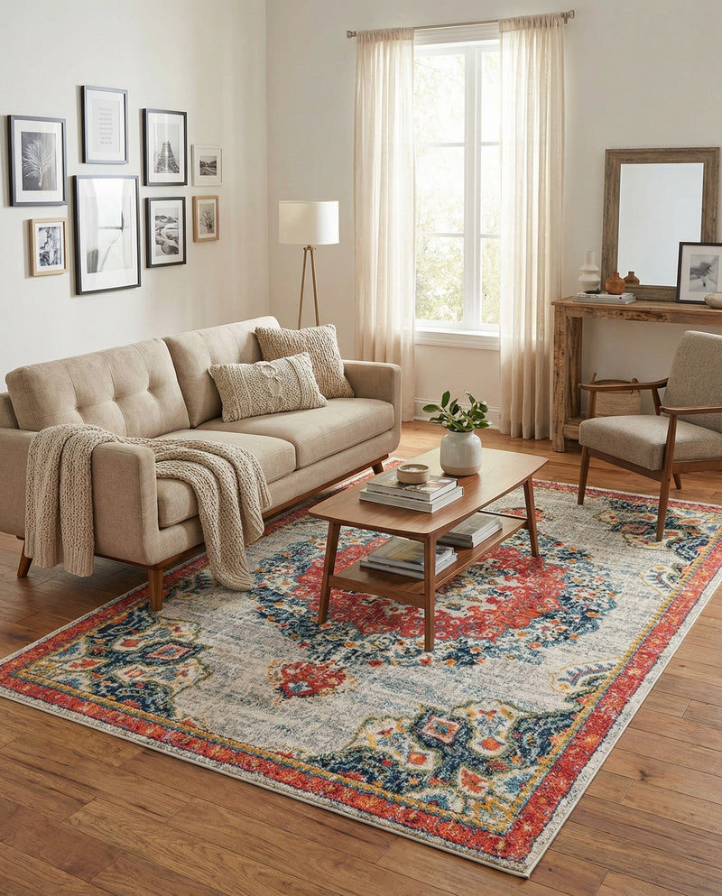 Brighton Terrace Collection Area Rug - Hove (Ivory) Rectangle Ivory  lifestyle 29