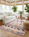 Bahama Breeze Outdoor Collection Area Rug -  Bimini Rectangle Pink  lifestyle 42