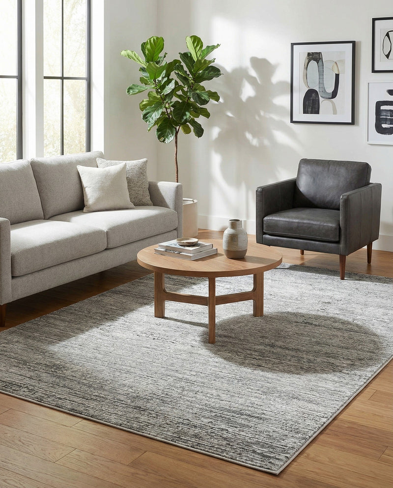 Bloomsbury Elegance Collection Area Rug -  Kensington (Gray) Rectangle Gray  lifestyle 10