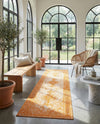 Dover Terrace Collection Area Rug - Marina (Orange) Runner Orange  lifestyle 64