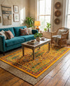Caribbean Cove Collection Area Rug -  Tobago Rectangle Yellow  lifestyle 40