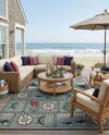 Seaside Haven Rugs Collection Area Rug -  Anchorage Rectangle Blue  lifestyle 4