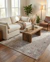 Zagros Shades Collection Area Rug -  Yasuj Rectangle Gray Brown  lifestyle 19