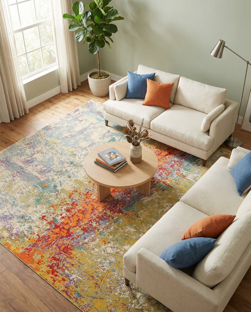 Urban Terrace Collection Area Rug -  Terrace Rectangle Multi  lifestyle 12