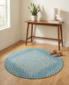 Urban Terrace Collection Area Rug -  Chelsea (Light Aqua) Round Light Aqua  lifestyle 25