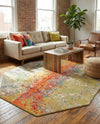 Urban Terrace Collection Area Rug -  Terrace Octagon Multi  lifestyle 71