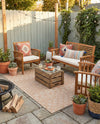 Garden Lattice Charm Collection Area Rug -  Pergola (Beige) Rectangle Beige  lifestyle 12