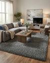 Plush Oasis Collection Area Rug - Serenity (Graphite Gray) Rectangle Graphite Gray  lifestyle 7