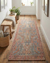 Savannah Threads Collection Area Rug -  Patagonian Runner Antique Blue  lifestyle 46