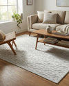 Garden Lattice Charm Collection Area Rug - Arbor (Grey) Rectangle Grey  lifestyle 15